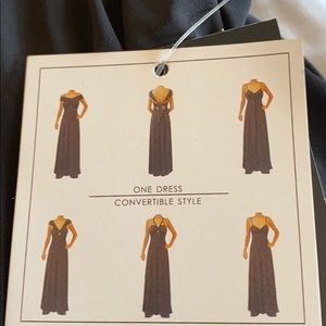 NWT Boston Proper Black maxi convertible dress